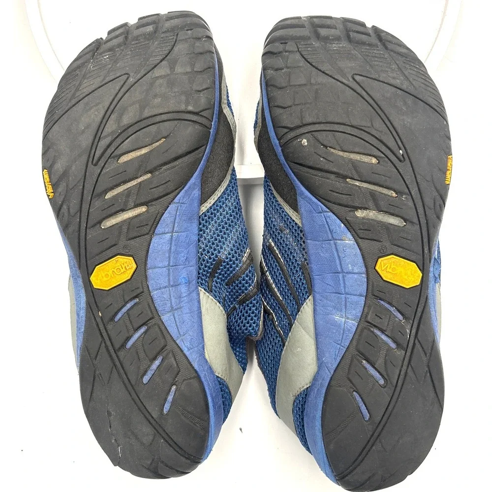 Merrell Trail Glove Olympia Mens 11 Blue Barefoot Trail Running Shoes J85523